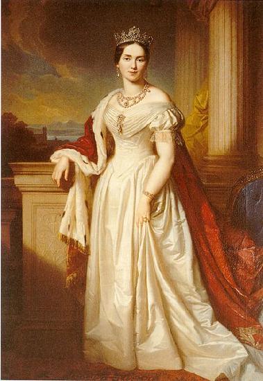 Georg Friedrich Kersting Queen Pauline of Werttemberg Germany oil painting art